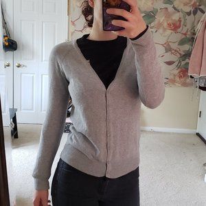 Basic grey Zara cardigan